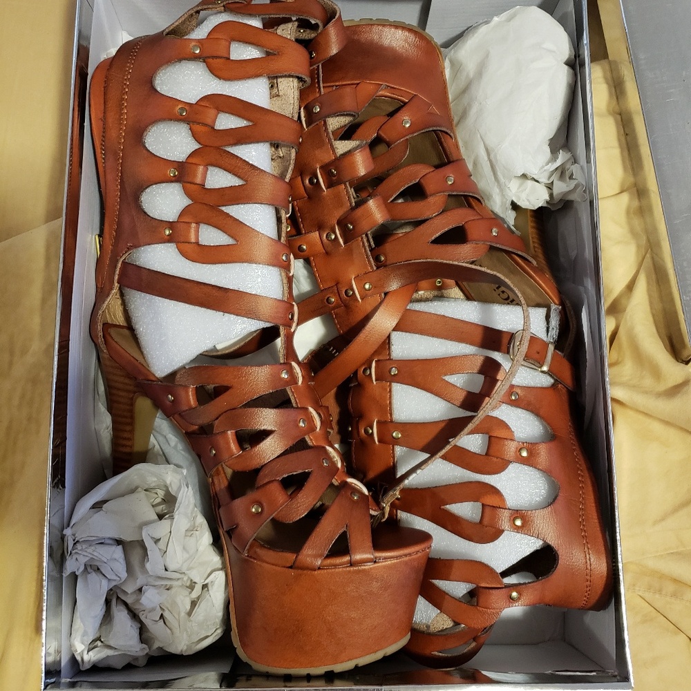 Tan ZiGi Girl Over the Knee Sandals